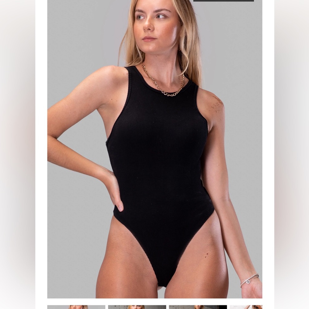 By Egreis Rosie Black Bodysuit NWT